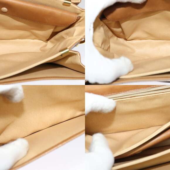 CELINE C Sulky Shoulder Bag Pvc Beige Gold - Picture 12 of 13